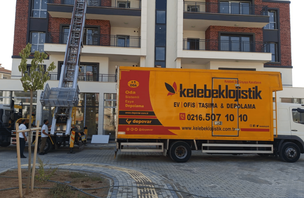 Levent dış cephe nakliyat teleskopik asansörü kurulumu